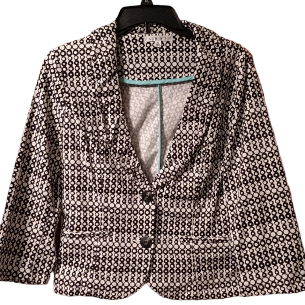 CAbi Cropped Du Jour Blazer sz 6